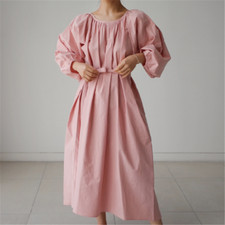 Femme Robe Longue Long Manches