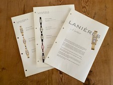 CARTIER Fiche De Catalogue - Montres Bijou - LANIÈRES - 21 x 30 cm