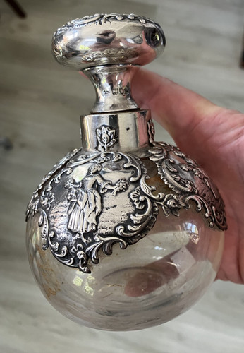 Ancien flacon xixéme verre - ancien, et