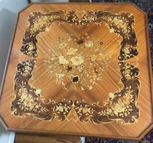 Italian inlaid wood multi - wood, game