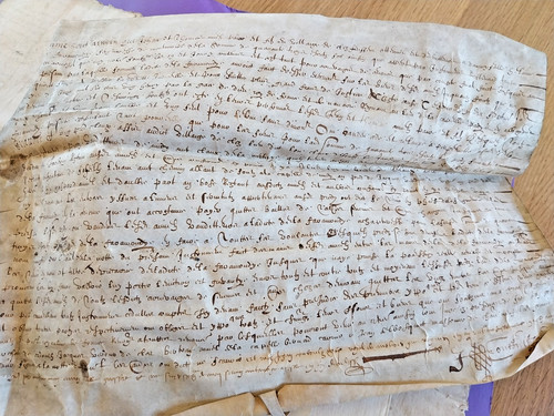 Pièce parchemin document - pièce,