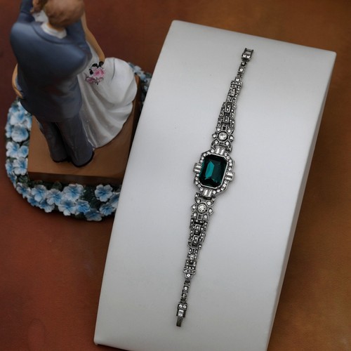 Bracelet argenté art deco - argenté,