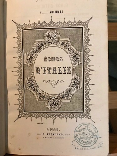 Echos italie partition chant - echos,
