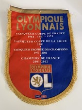 OL Lyon olympique lyonnais grand fanion Palmares 2002-2003 vintage football