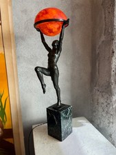 "Lampe Danseuse à la coupe" Max Le Verrier Art Déco