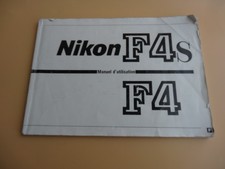NIKON F4 - F4S  notice en