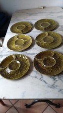 RARE 6 ANCIENNES ASSIETTES A
