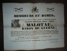 AFFICHE FUNERAIRE FUNERAILLES