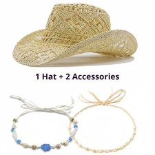 Chapeau cowboy paille