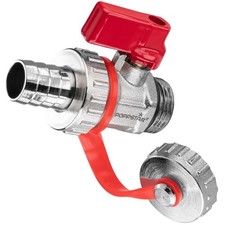 Poppstar Robinet à boisseau sphérique pour chaudière, 1/2 pouce, laiton, chromé