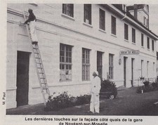 1980  --  FIN DE TRAVAUX EN GARE DE NOVEANT SUR MOSELLE  3F753