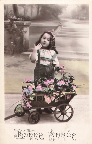 Bonne annee enfant bonnet - cp,