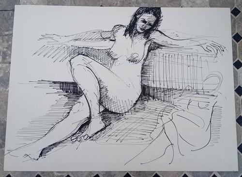 Magnifique dessin encre femme - magnifique,