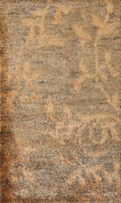 Tapis Accent Indien Moderne Tissé À La Main De Luxe Noué À La Main 3x5 Pieds