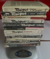 12 LIVRES/ COMMISSAIRE MAIGRET/ GEORGES SIMENON/ 1949 A 1973