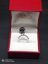Bague en cristal de BACCARAT Modèle Murmure en Argent 925 signée,taille 55+écrin