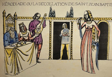 EMILE BERNARD Herodiade Décollation Saint Jean Baptiste LITHOGRAPHIE 1895
