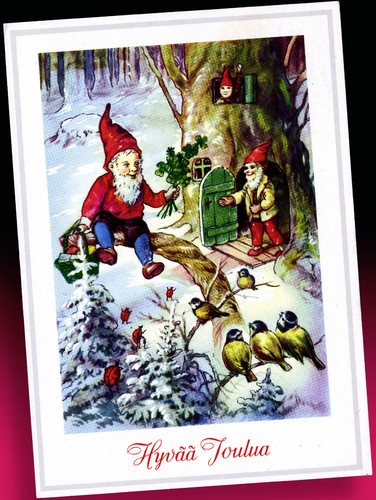 Ancienne noël carte voeux - noël, de