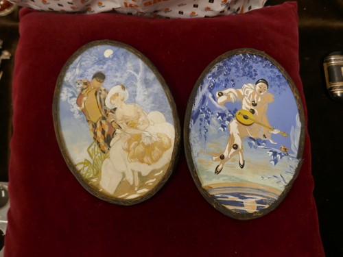 Medaillons pierrot et - pierrot,