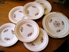 SAINT AMAND  - SERVICE à DESSERT- PLAT et 6 ASSIETTES - FAIENCE du nord FRANCE 