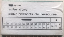 Acier durci pour ressorts de bascules montre bracelet lune gousset sonnerie