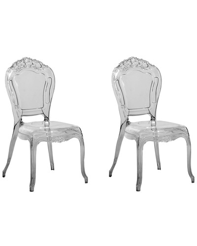 Beliani lot chaises - -,