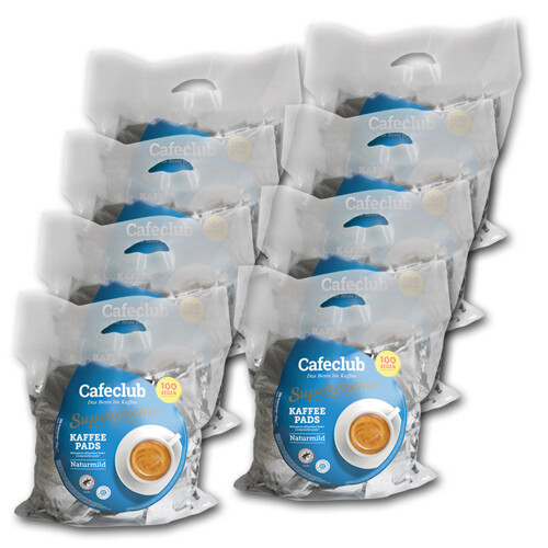 Caféclub mild 800 dosettes - mild,