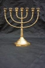 MENORAH À 7 BRANCHES CHANDELIER RELIGIEUX JUIF HÉBREUX