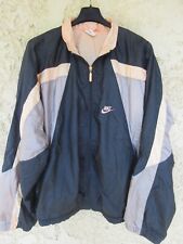 Veste NIKE vintage tracktop jacket nylon sport années 90 noir parachute M