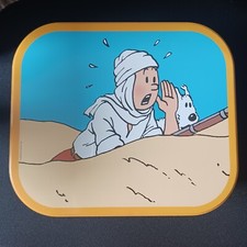 Boite en tôle metal Delacre 2009/ Tintin Hergé Moulinsart L'OR NOIR