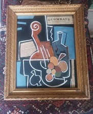 Tableau Avec Son Cadre Doré