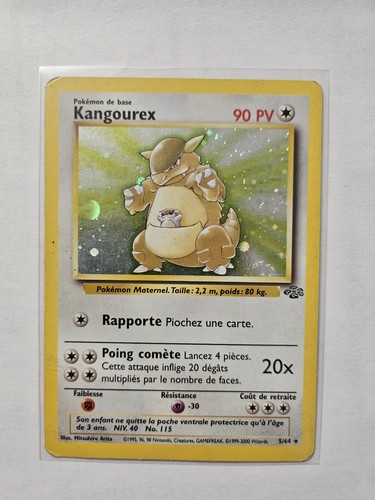 Carte pokémon kangourex - carte,