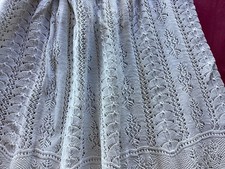 Ancien jupon d'hiver en coton tricoté main, costume Provence, Sud France XIXe