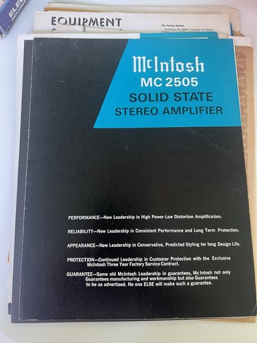Súper rare mcintosh mc2505 - sÚper,