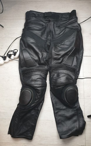 Pantalon moto cuir avec - pantalon,
