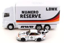 PORSCHE RWB 993 #41 + Team Truck  - LBWK - TARMAC 1:64