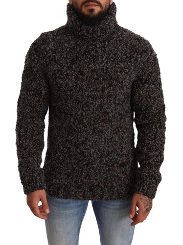 Pull pull col roulé gris