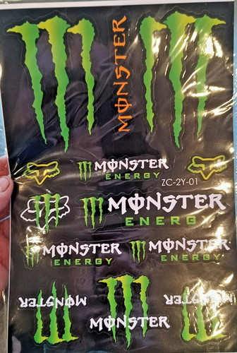Autocollant monster energy - , en