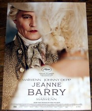 JEANNE DU BARRY Johnny Depp Louis XV Maïwenn SMALL french POSTER