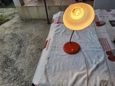 Lampe De Bureau Style Cocotte Bras Flexible Deco Orange Industrielle Vintage..