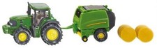 SIKU - tracteur JOHN DEERE 7530 avec presse JOHN DEERE 990 et 2 ballots -  - ...