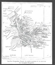 1909 carte des iles - ,