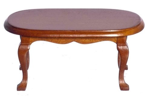 Table basse ovale noyer - table, en