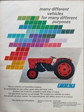 Tracteur Agricole FIAT 550 55 CV Publicité 1970 Originale 1 Page Vintage