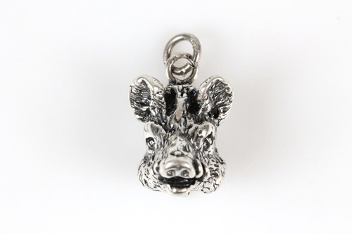 Tête sanglier 835 argent - tête,