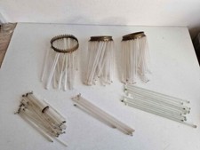 Lot de 3 abat-jours à pampilles art déco avec pampilles de rechanges