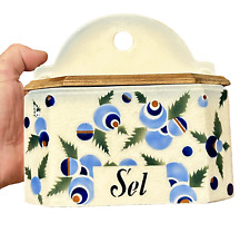 Ancienne BOITE à SEL  en faïence d'époque art déco 