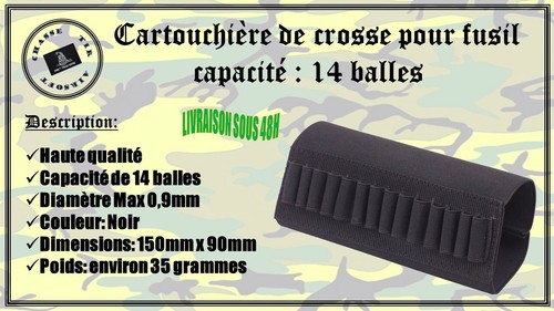 Cartouchière crosse pour - cartouchière,