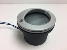 Luminaire borne rond gris d'encastrement exterieur IP 54 HYDROSTEP 20w 12v G4