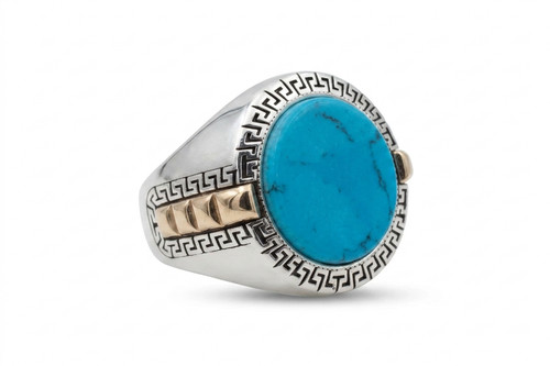 Bague homme argent 925 - 925, sertie